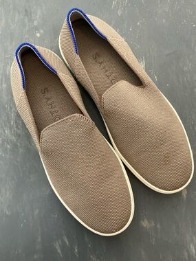 Pre-Owed Rothy's The Original Slip-On Sneaker Sand Textile
